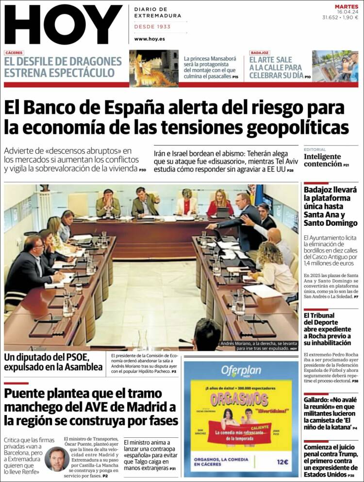 Portada de Hoy - Badajoz (España)