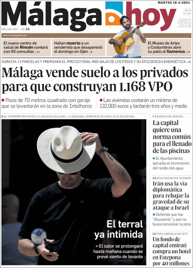 Portada de Málaga Hoy (España)