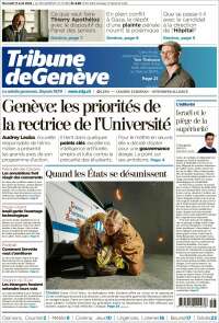 Portada de La Tribune de Genève (Suisse)
