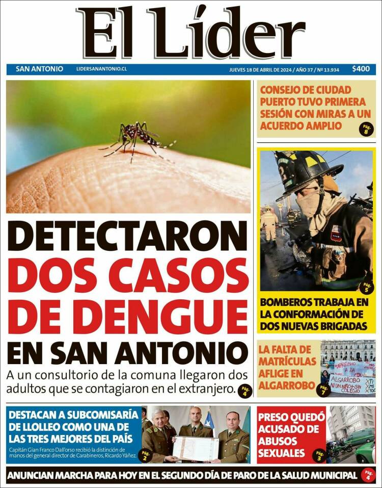 Portada de Lider de San Antonio (Chile)