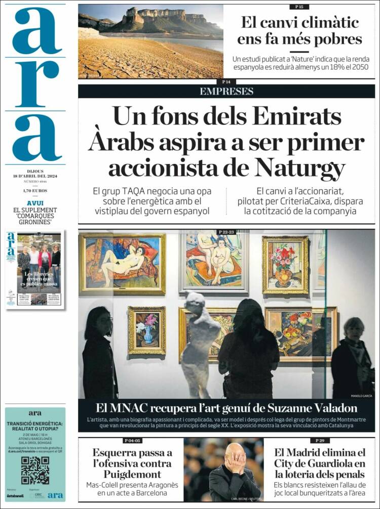 Portada de Ara (España)