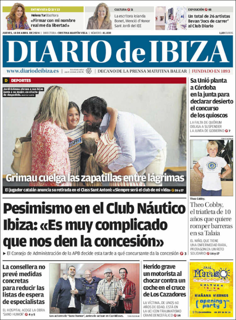 Portada de Diario de Ibiza (España)