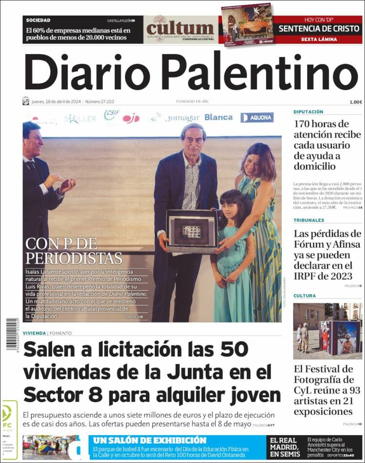 Portada de Diario Palentino (España)