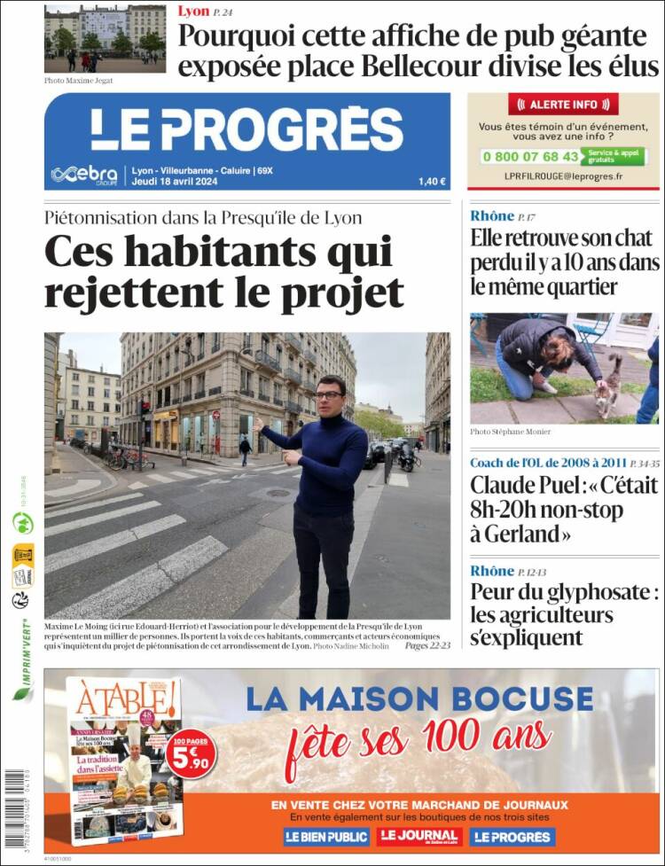 Portada de Progres de Fecamp (Francia)