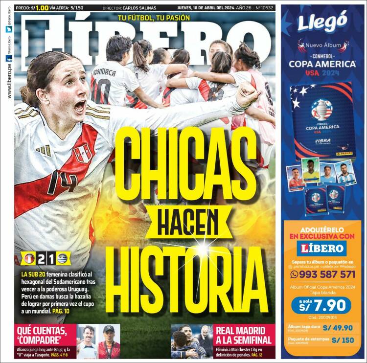 Portada de Líbero (Perú)