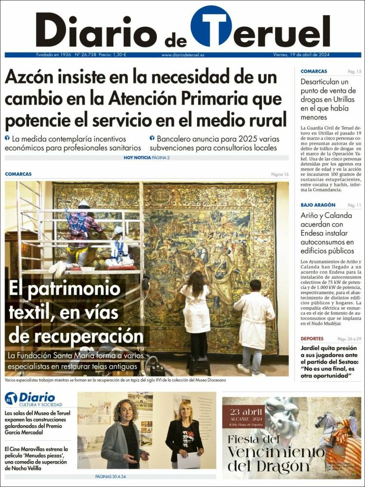 Portada de Diario de Teruel (España)