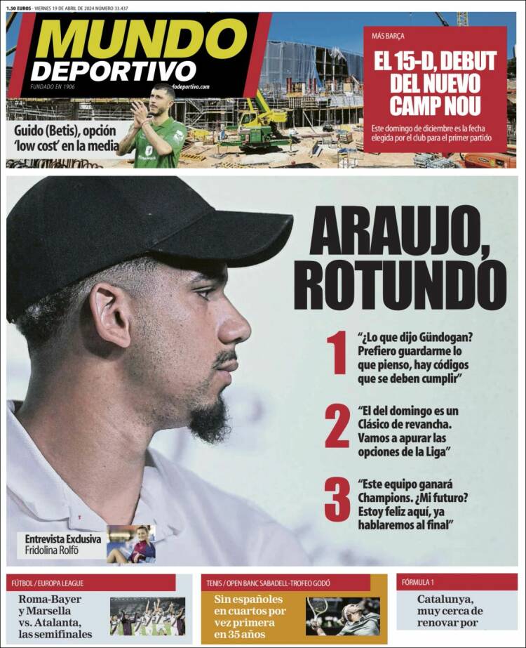 Portada de El Mundo Deportivo (España)