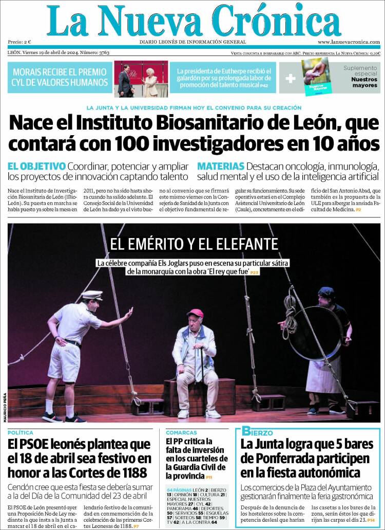 Portada de La Nueva Crónica (España)