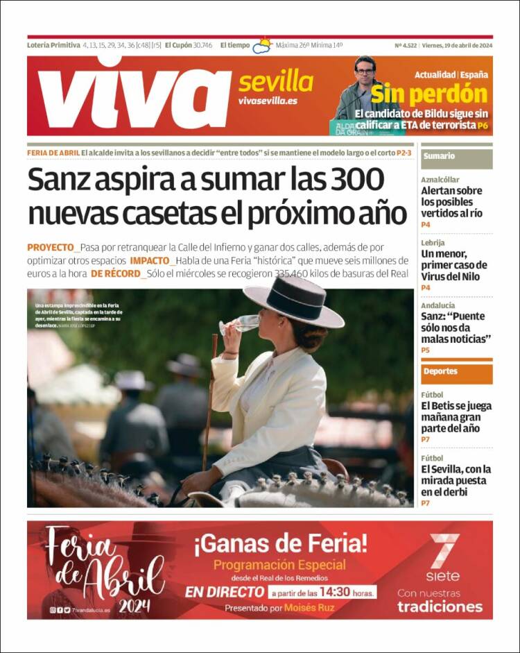 Portada de Viva Sevilla (España)