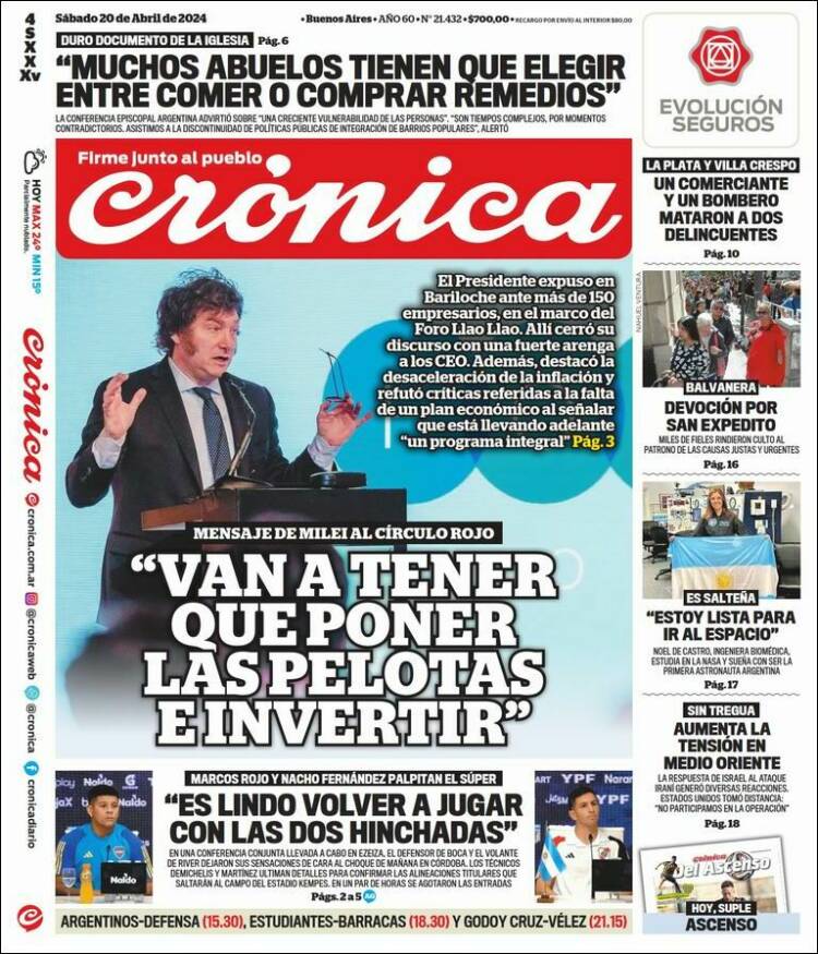 Portada de La Voz del Chaco (Argentina)