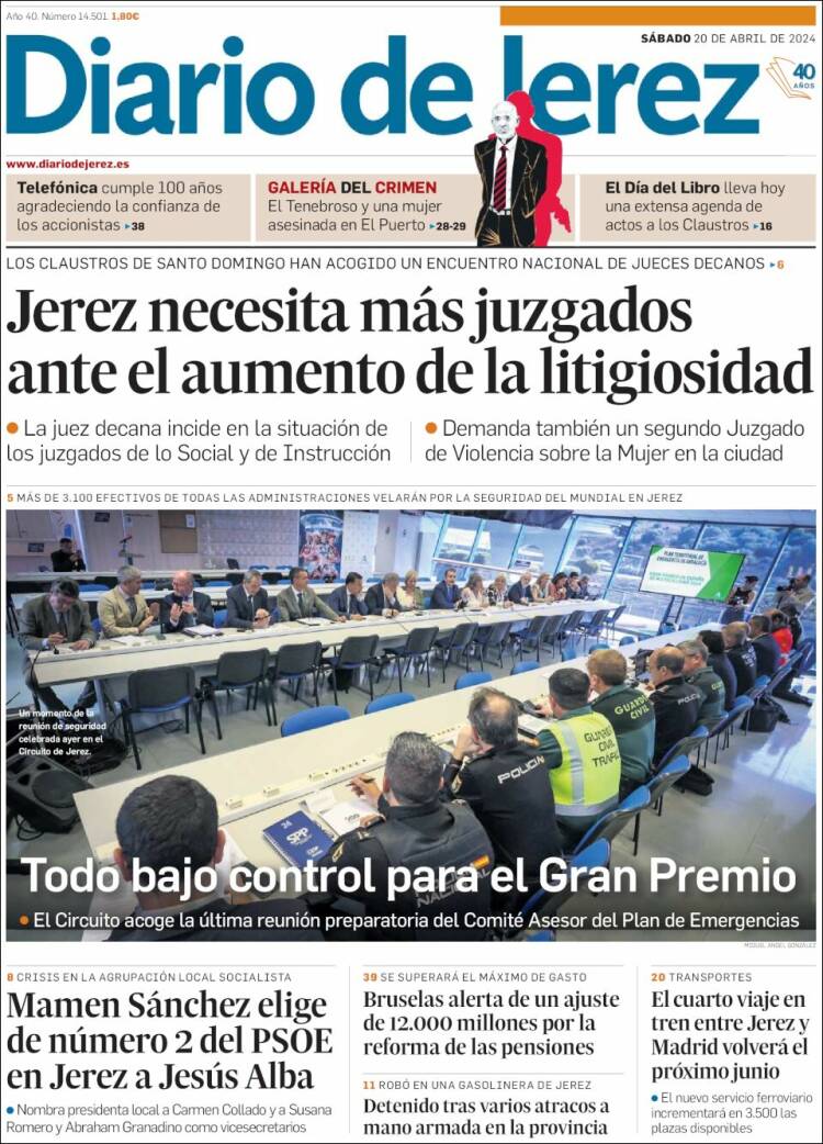 Portada de Diario de Jerez (Espa&ntilde;a)