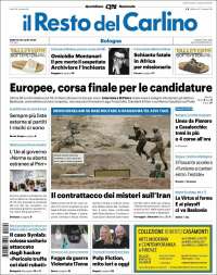 Portada de Il Resto del Carlino (Italia)