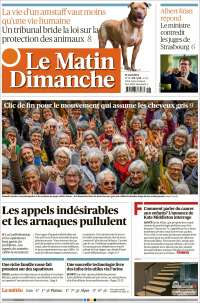 Portada de Le Matin (Suisse)