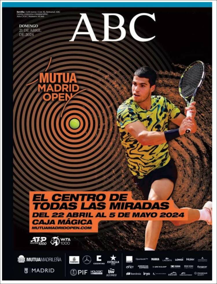 Portada de ABC - Sevilla (España)