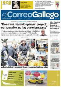 Portada de El Correo Gallego (España)