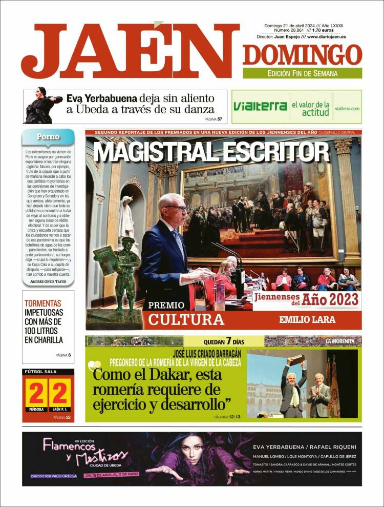 Portada de Diario Jaén (España)