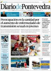 Portada de Diario de Pontevedra (España)