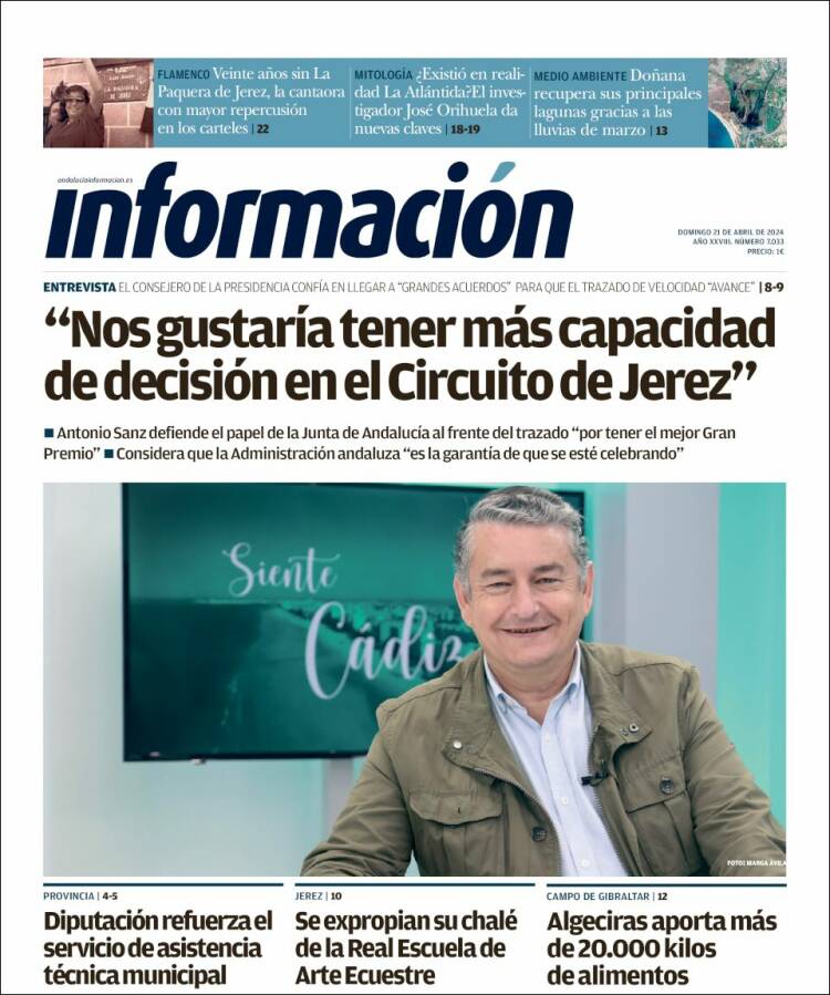 Portada de Información - Cadiz (España)