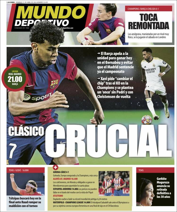 Portada de El Mundo Deportivo (España)