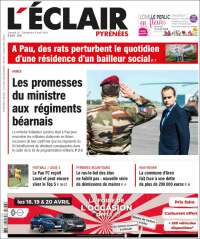 Portada de L'Eclair des Pyrénées (Francia)