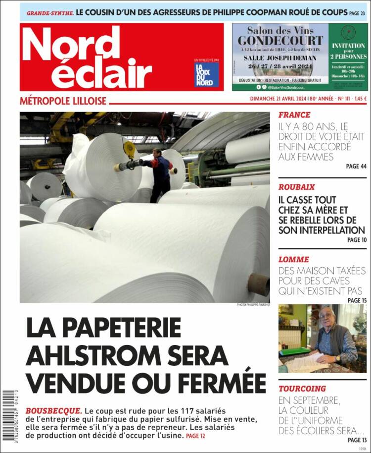Portada de Nord Éclair (Francia)