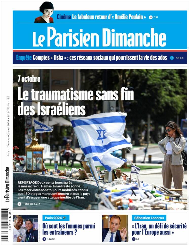 Portada de Le Parisien (Francia)