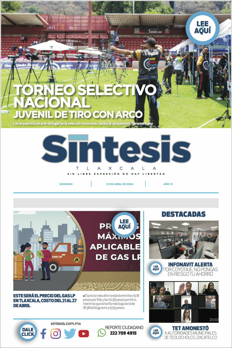 Portada de Síntesis de Tlaxcala (M&eacute;xico)