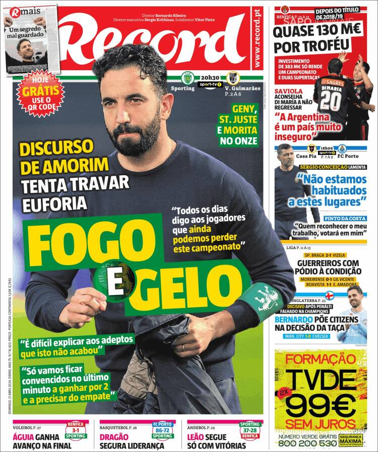 Portada de Record (Portugal)
