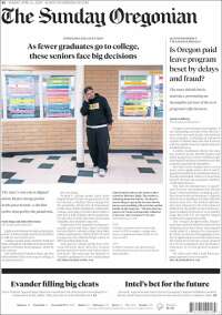 Portada de The Oregonian (USA)