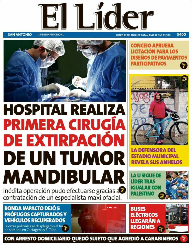 Portada de Lider de San Antonio (Chile)