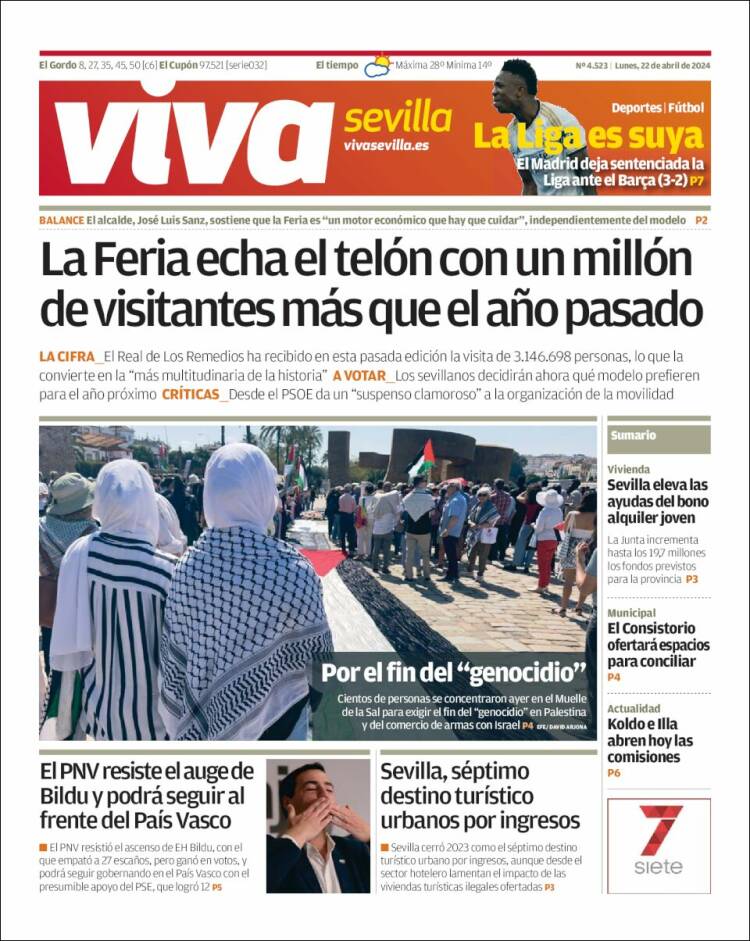 Portada de Viva Sevilla (España)