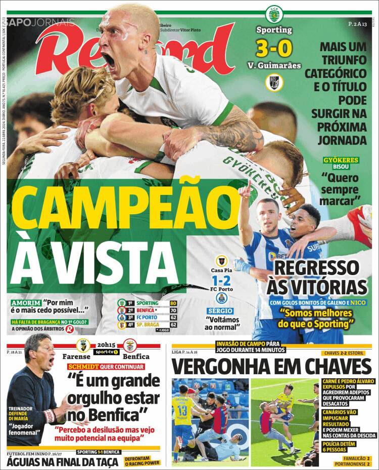 Portada de Record (Portugal)