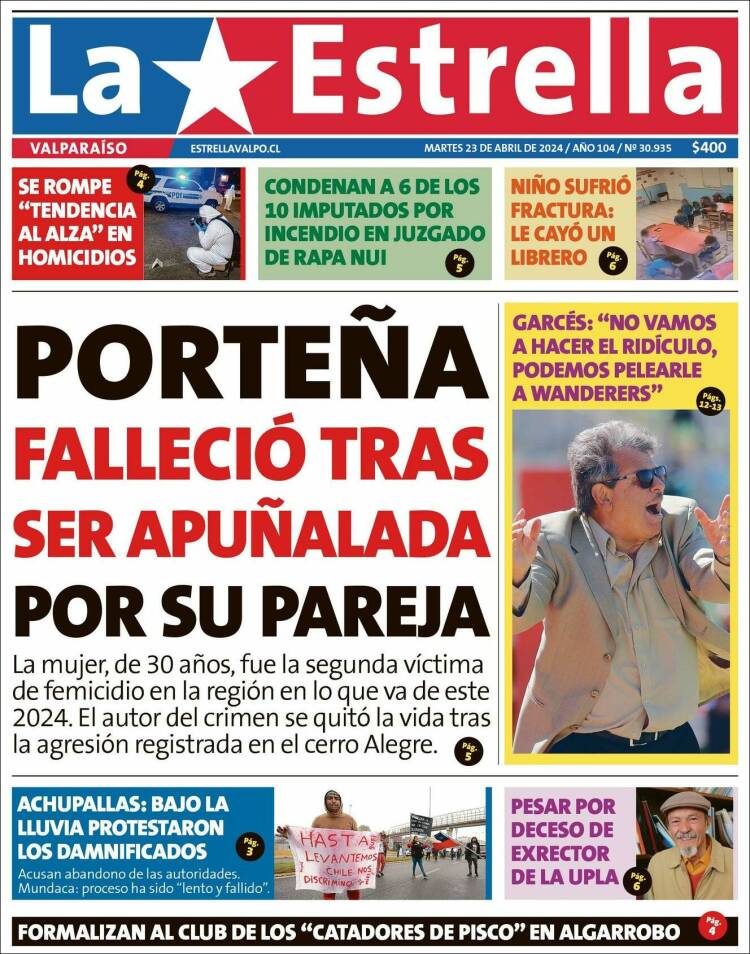 Portada de Estrella de Valparaiso (Chile)