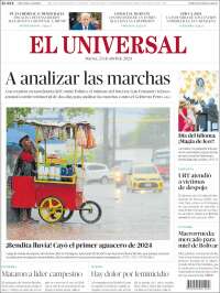 Portada de El Universal (Colombia)