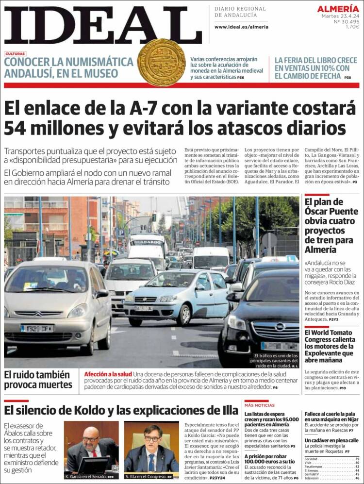 Portada de Ideal Almeria (España)