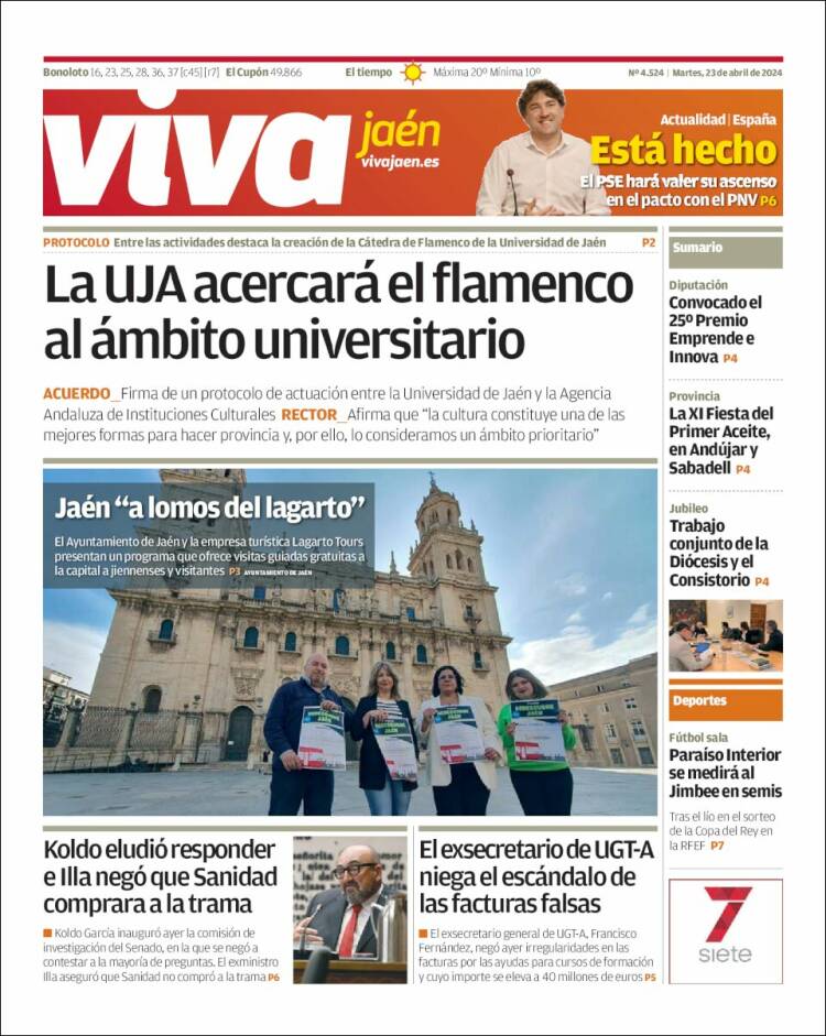 Portada de Viva Jaén (España)