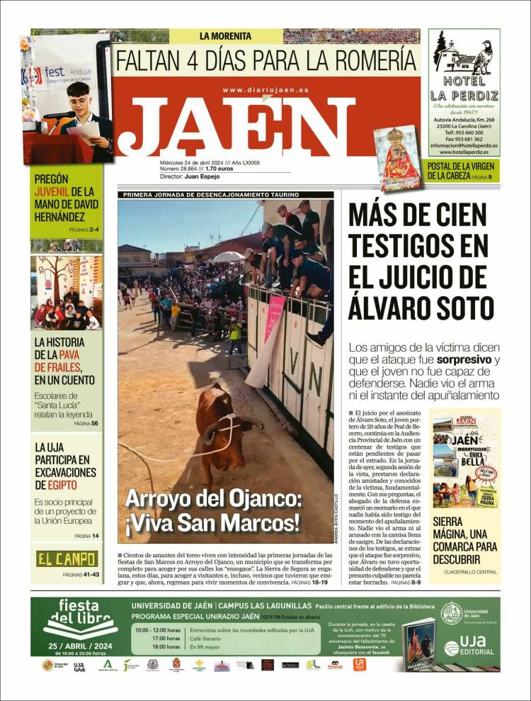 Portada de Diario Jaén (España)