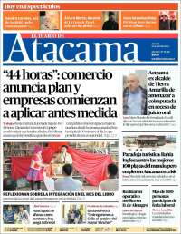 Portada de Diario de Atacama (Chili)