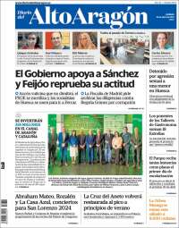 Portada de Diario del AltoAragón (Espagne)