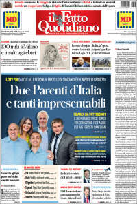 Portada de Il Fatto Quotidiano (Italie)
