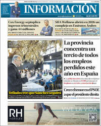 Portada de Diario Información (España)