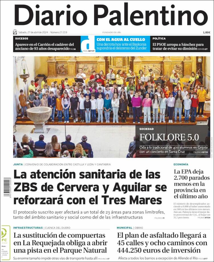 Portada de Diario Palentino (España)