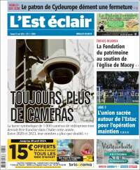 Portada de L'Est Eclair (Francia)