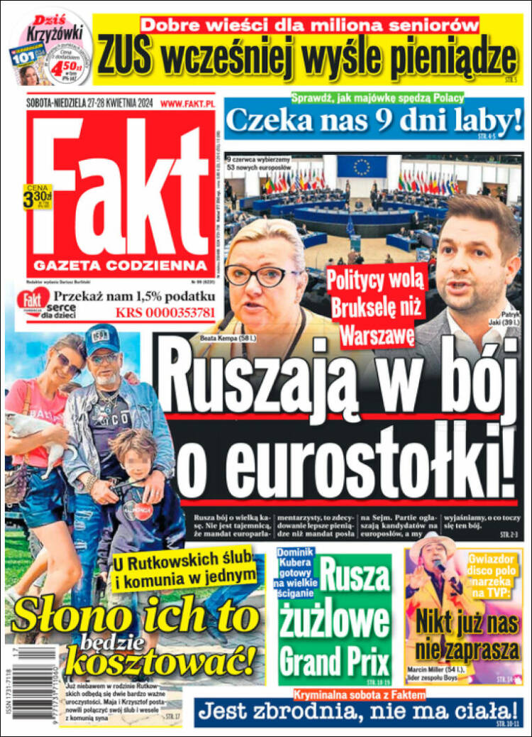 Portada de Fakt (Polonia)