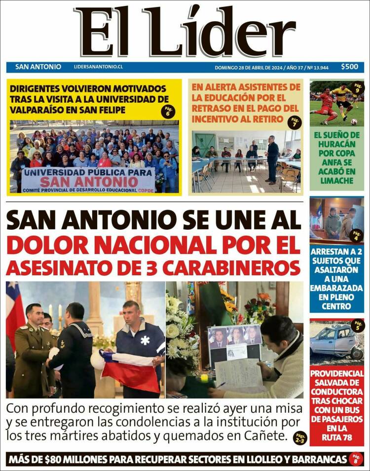 Portada de Lider de San Antonio (Chile)