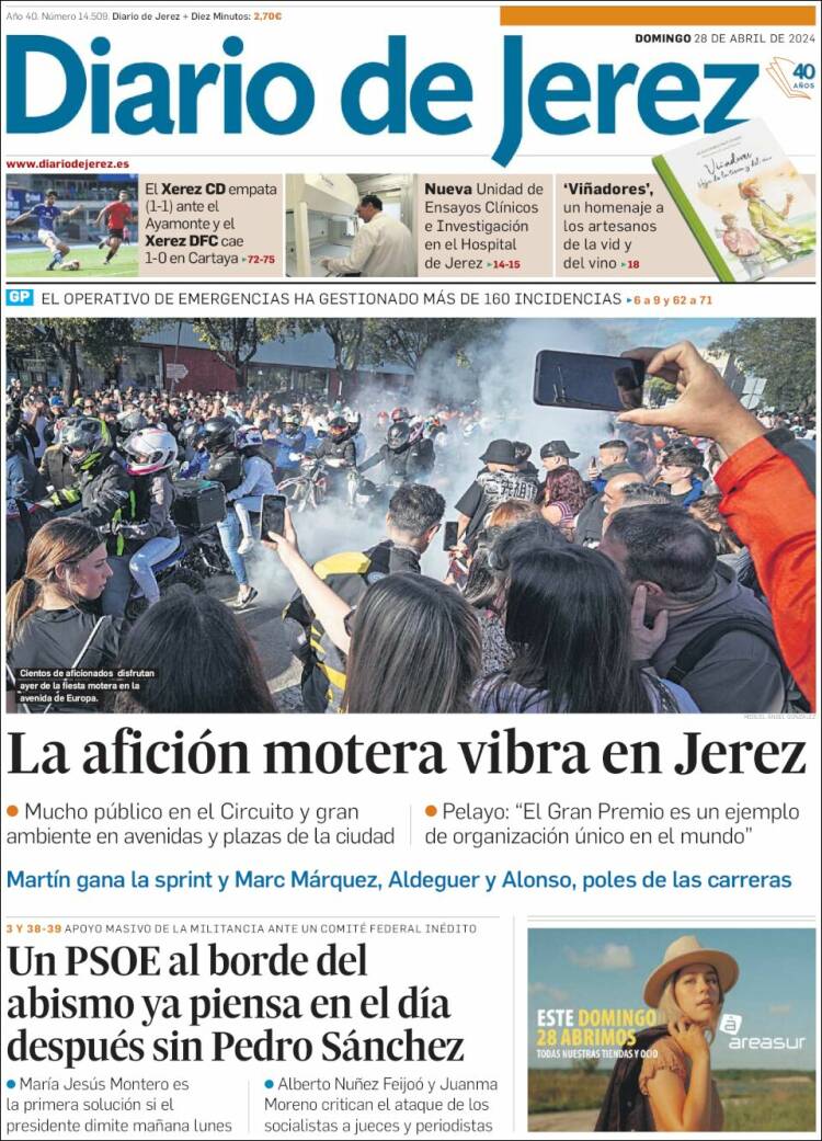 Portada de Diario de Jerez (España)