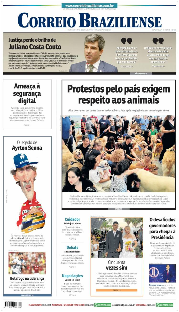 Portada de Correio Braziliense (Brasil)