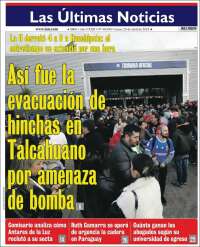 Portada de Las Últimas Noticias (Chile)