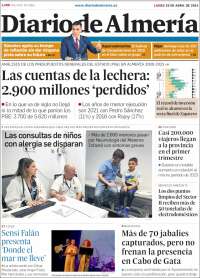 Portada de Diario de Almería (Spain)