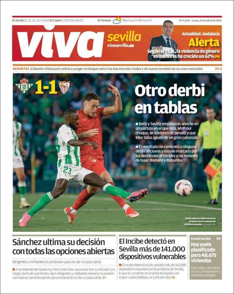 Portada de Viva Sevilla (España)